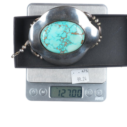 Large Vintage Navajo/southwestern modernist sterling silver pendant/necklace