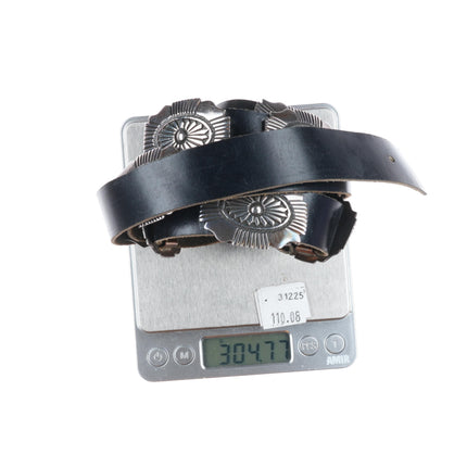 49" Vintage Navajo sterling silver ketoh style concho belt Patrick Williams