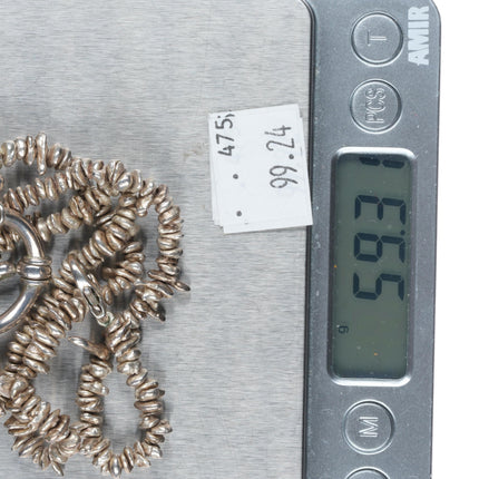 19.5" La Loop Sterling silver Eyeglass/Sunglass holder necklace Retired