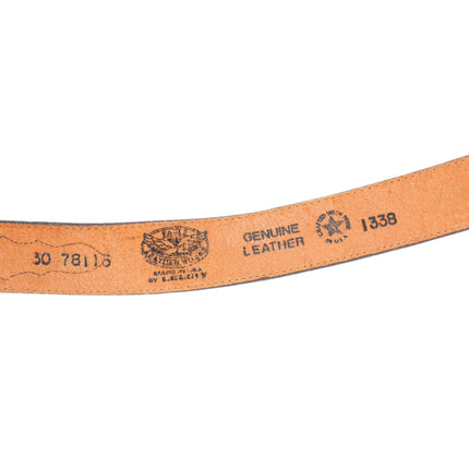 Allison Snowhawk Lee Navajo sterling silver 3/4" ranger belt buckle set on 30"