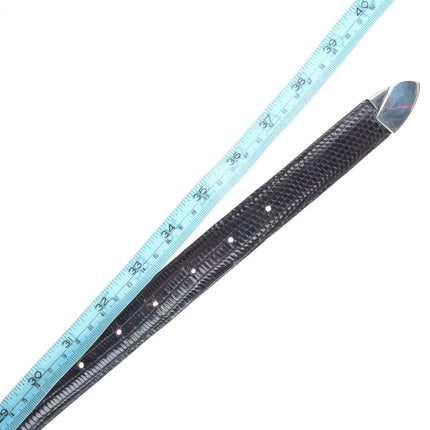 Jeff Deegan Southwestern modernist sterling silver 3/4" ranger belt buckle set