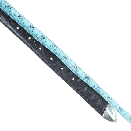 James Martin Southwestern modernist sterling silver 3/4" ranger belt buckle set