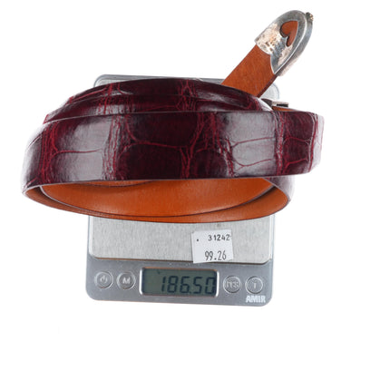 Douglas Magnus 14k gold on Sterling silver 3/4" ranger belt buckle set