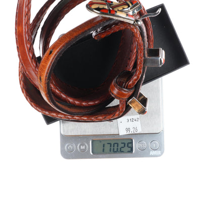 Stanford & Diane Cooche Zuni inlay sterling silver 3/4" ranger belt buckle set