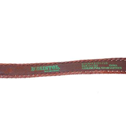 Stanford & Diane Cooche Zuni inlay sterling silver 3/4" ranger belt buckle set