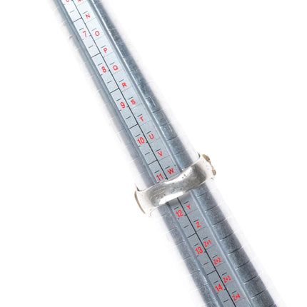 sz11.5 Vintage LJ Navajo sterling silver gold accents channel inlay men's ring