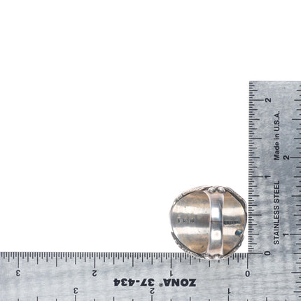 sz9.5 Navajo Tim Kee Whitman Vintage high grade turquoise sterling silver ring