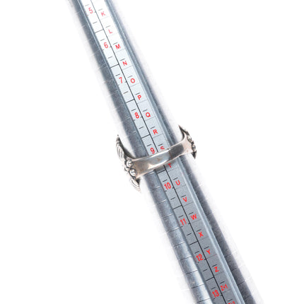 sz9.5 Navajo Tim Kee Whitman Vintage high grade turquoise sterling silver ring