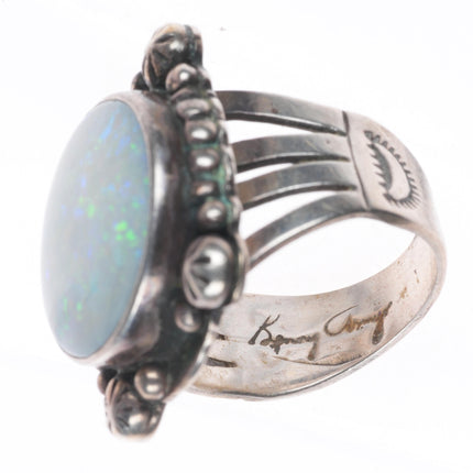 sz9 Benny Armijo (1937-2022) Navajo Opal ring in sterling silver