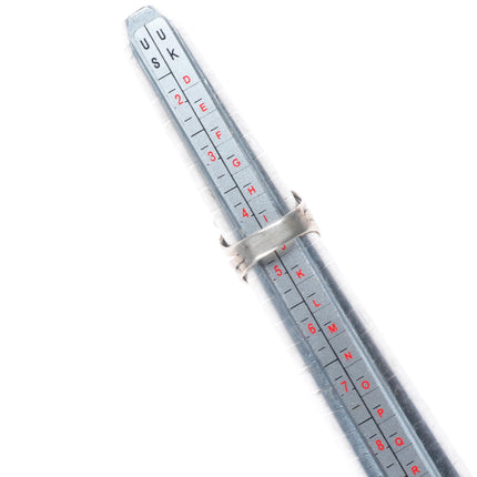 sz4.75 30's-40's Vintage Navajo sterling silver snake eye turquoise border ring