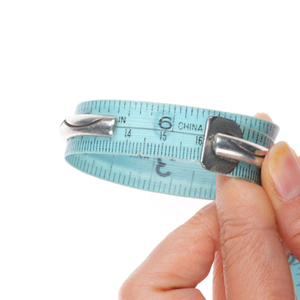 6.3" Vintage Navajo sterling silver sturdy stacker cuff bracelet