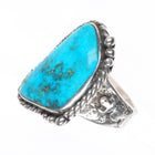 sz7.5 Durango Silver Blue Gem Turquoise sterling silver John Hartman ring