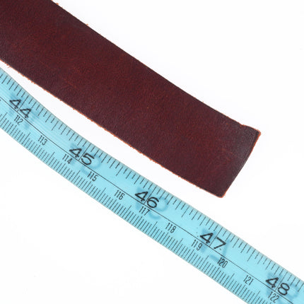 35" Albert Platero Navajo sterling silver hand stamped vintage concho belt