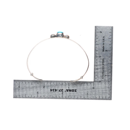 6.2" Vintage Navajo/Zuni sterling silver channel inlay/stamped cuff bracelet lot