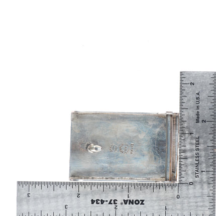 Vintage Taxco Mexican modernist sterling silver skin/hide style belt buckle