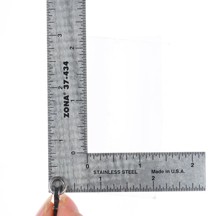 Big Vintage EG Southwestern sterling silver cross pendant with turquoise