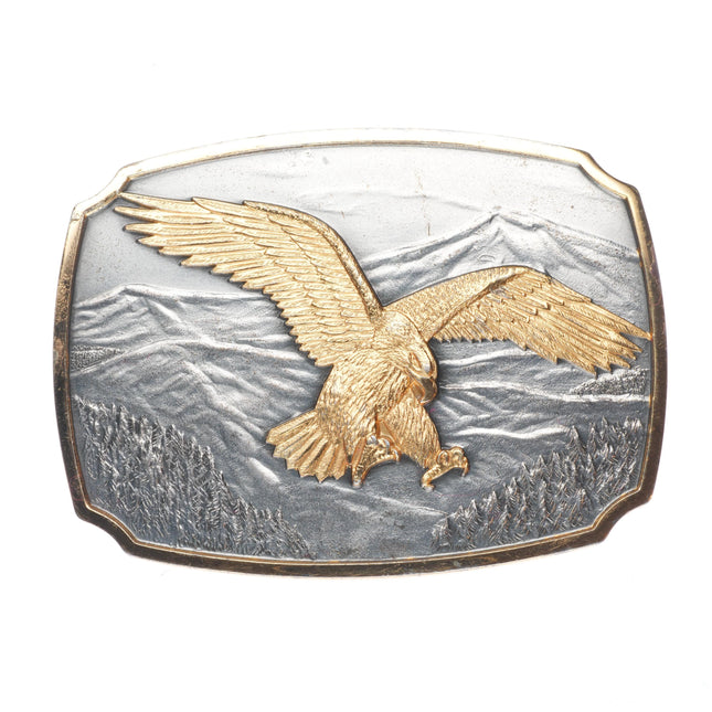 Sterling silver 1982 Bald Eagle US Symbol 200 Anniversary Patriotic belt buckle