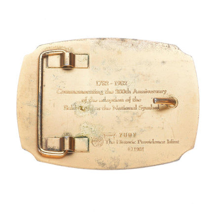 Sterling silver 1982 Bald Eagle US Symbol 200 Anniversary Patriotic belt buckle