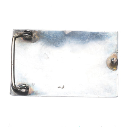 Willie Yazzie Sr, Navajo vintage sterling silver bear paw belt buckle