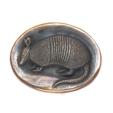 Vintage Retired James Avery Bronze Armadillo Belt buckle/box