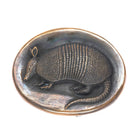 Vintage Retired James Avery Bronze Armadillo Belt buckle/box