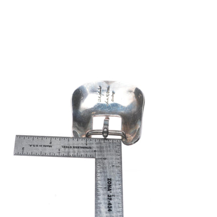 3/4" Dale Harris Santa Fe Hand Engraved sterling silver ranger belt buckle set