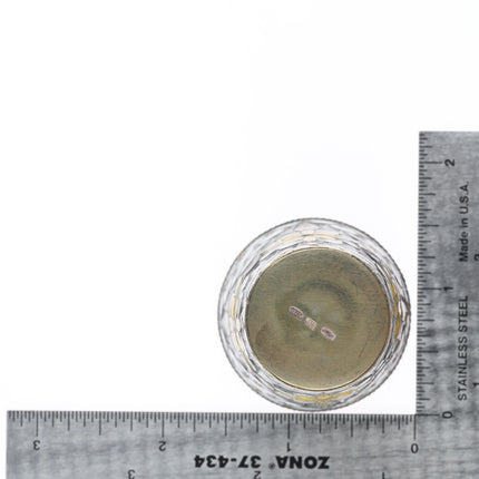 2 Russian gilt 916 silver enamel shot glasses/Vodka cups sterling