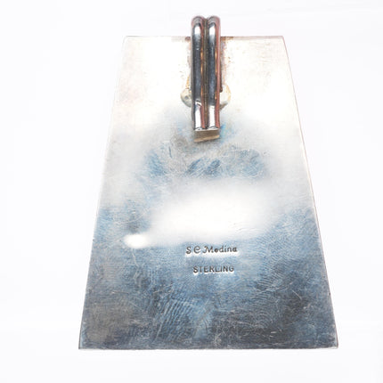 Stephanie Medina Santo Domingo sterling silver multi-stone inlay pendant