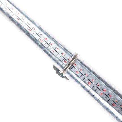 sz8.75 Vintage Navajo sterling silver spiderweb turquoise ring