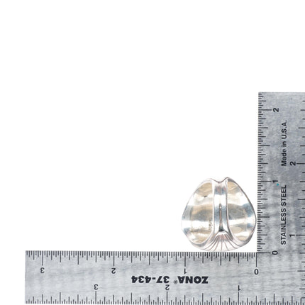 sz10 Vintage BJ Navajo sterling silver waterweb turquoise horseshoe inlay ring