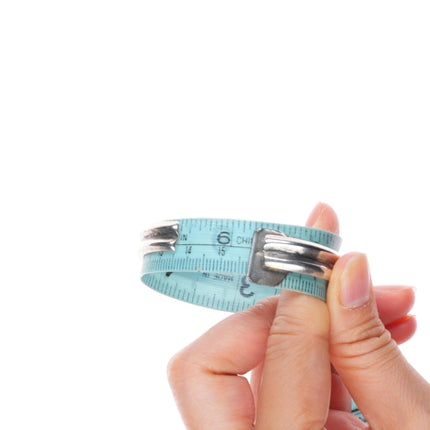 6.25" Vintage Navajo double carinated sterling silver hand stamped cuff bracelet