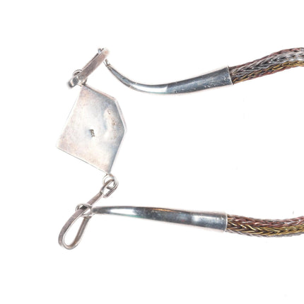 Howard Sice Hopi/Laguna Sterling silver/mixed metal copper pendant/necklace