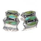 Etta Endito Navajo  sterling silver turquoise El earrings clip-on