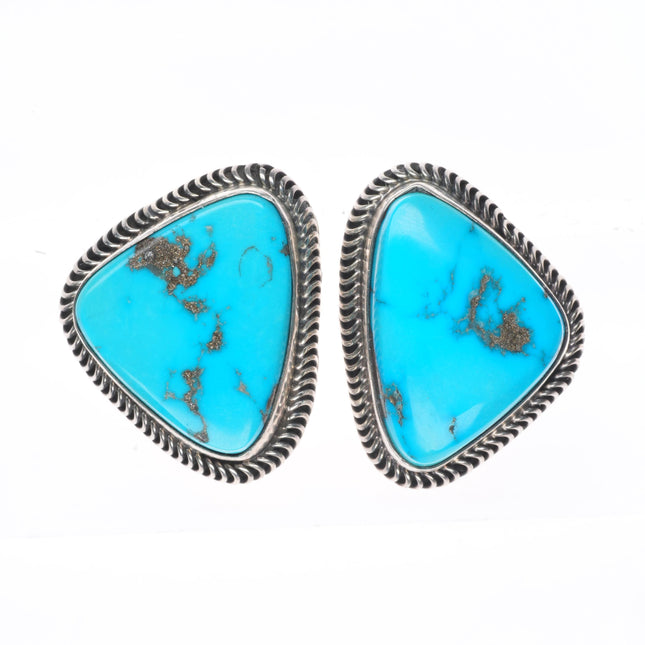 Vintage Native American/Southwestern sterling silver turquoise earrings