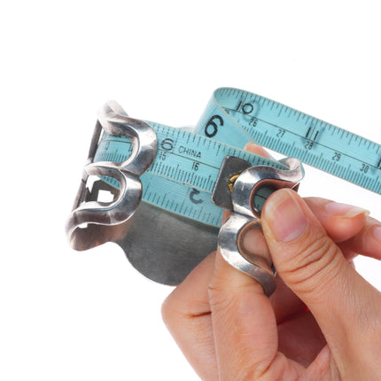 6.5" Lambert Homer Sr Zuni Intarsia inlay sandcast sterling silver cuff bracelet