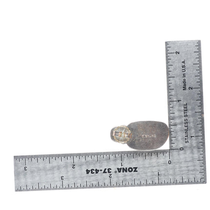 Vintage Southwestern/Native American sterling silver boulder turquoise earrings