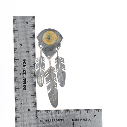 Ray Tracey Knifewing Navajo sterling silver, sugilite/opal pendant/earrings