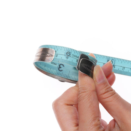 6.25" 1940's vintage Navajo sterling silver cuff bracelet with turquoise