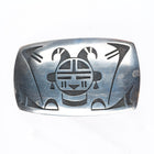Big Bernard Dawahoya Hopi Vintage sterling silver belt buckle overlay style