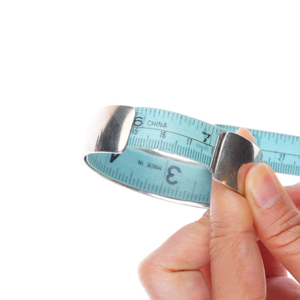 7" Vintage Navajo sterling silver maze pattern overlay cuff bracelet