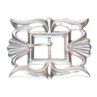 Vintage Navajo sandcast sterling silver belt buckle SS