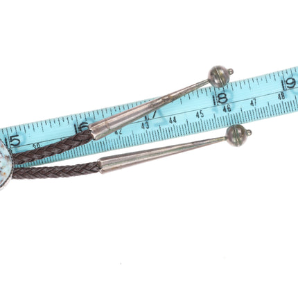 Vintage Phil Zachary Dry Creek Turquoise southwestern sterling silver bolo tie