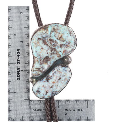 Vintage Phil Zachary Dry Creek Turquoise southwestern sterling silver bolo tie