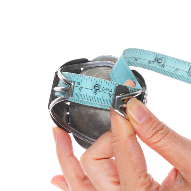 6.3" Vintage Roy Vandever Navajo sterling silver, turquoise, coral cuff bracelet