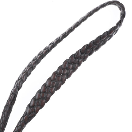 Edward Bohlin "Chief Red Wolf" Sterling silver hand engraved bolo tie Indian