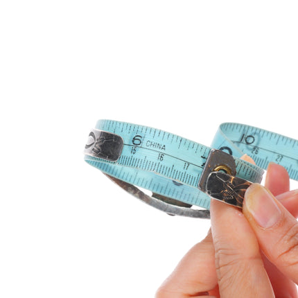 7" 30's-40's Navajo sterling silver arrow stamped cuff bracelet w/Nice turquoise