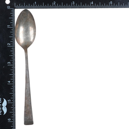 c1940's Vintage Navajo sterling silver hand stamped spoon set