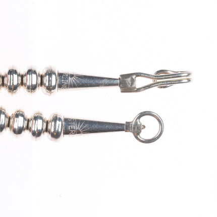 Vintage Southwestern sterling silver storyteller doll pendant/beaded necklace