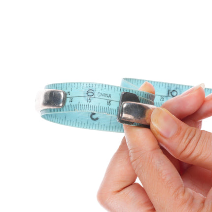 6.5" 40's-50's Vintage Zuni sturdy sterling silver inlay turquoise cuff bracelet