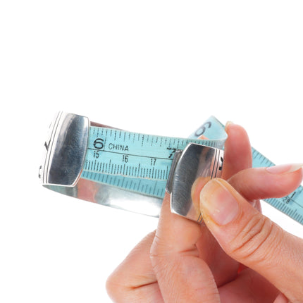 7" Benjamin Mansfield Hopi Overlay Kokopelli watch cuff bracelet sterling silver